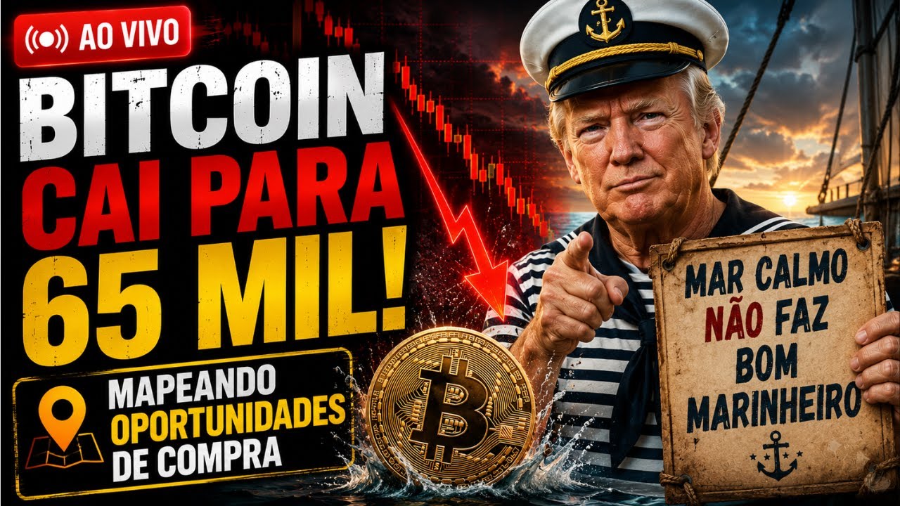 BITICOIN CAI PARA 65 MIL! MAPEANDO OPORTUNIDADES DE COMPRA [AO VIVO]