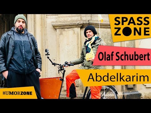 Abdelkarim und Olaf Schubert begucken Dresden mit dem Fahrrad