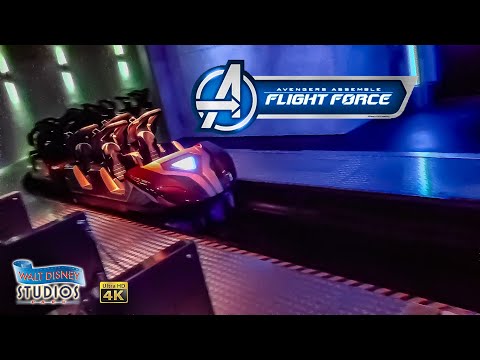Avengers Assemble Flight Force 4K POV Walt Disney Studios Park Disneyland Paris 2023 08 18