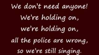 lyrics to for he's a jolly good felon - lostprophets