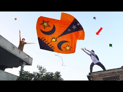 4 Pakistani Gudda Kite Catch Village Boys Abubaker