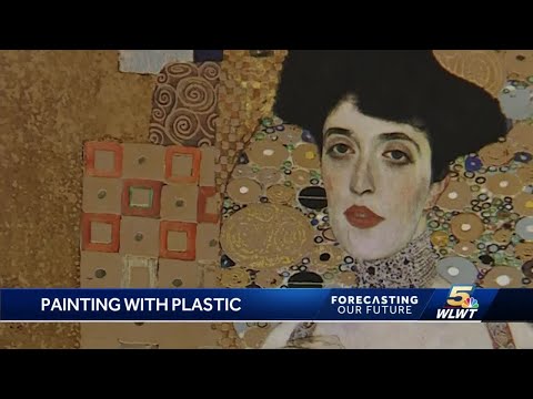 Local artist creates masterpiece from plastic waste; hopes to sell it