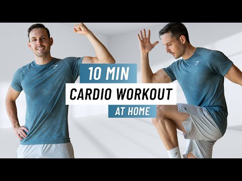 10 Min Cardio Workout At Home (Fat Burning, No Equipment)