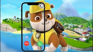 Incoming call  from Rubble | Paw Patrol