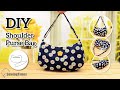 DIY Shoulder Purse Bag | How to make Fabric Handbag Sewing Pattern & Tutorial [sewingtimes]