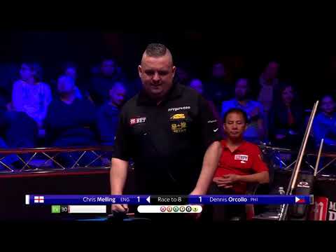 Chris Melling vs Dennis Orcollo | 2018 World Pool Masters | Round One