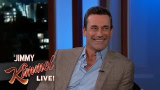 Jimmy Kimmel & Jon Hamm Eat Frozen Custard Together