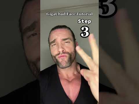 Giga Chad Face 🗿 #gigachad #tutorial