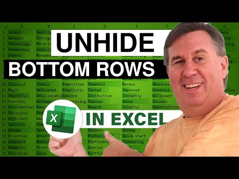 Excel - Revealing Hidden Columns at the Edge of Your Excel Spreadsheet - Episode 2437