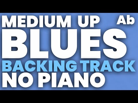 Blues in Ab Jazz Backing Track 180 bpm Swing Brushes - NO PIANO