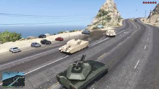 GTA 5 - Epic Military Base Rampage (Dogfight / Tank Battle) + Ten Star Escape