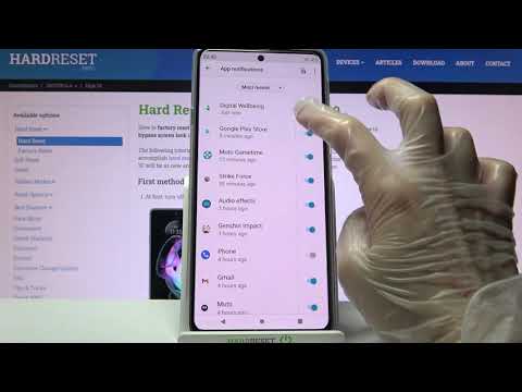 How to Turn On/Off App Notifications on MOTOROLA EDGE 20 – Manage Notifications