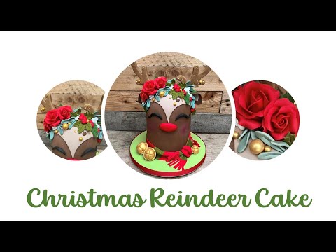 Reindeer Christmas cake