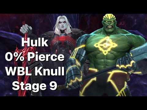 Hulk 0% Pierce WBL Knull Stage 9 Showcase-Marvel Future Fight