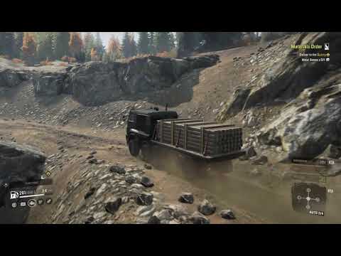 SNOWRUNNER Gameplay Walkthrough - Material Order - Delivering Metal Beams to the Quarry - Part 16