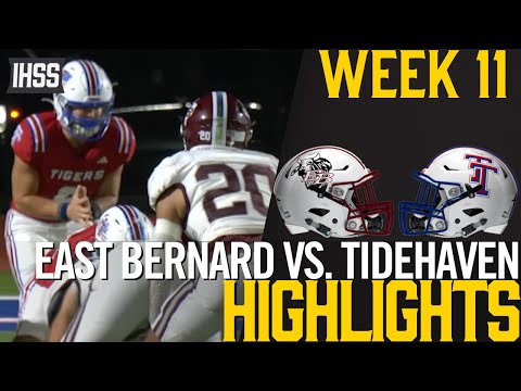 Tidehaven Dominates East Bernard 59-6 for District Title!