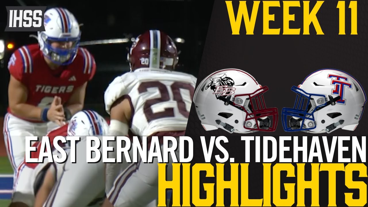 Tidehaven Dominates East Bernard 59-6 for District Title!