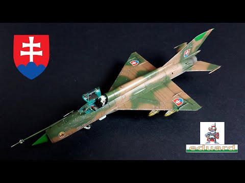 MiG-21MF  Eduard 1/72 with Photo Etche parts Slovak Air Force
