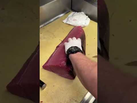 How to Steak a Tuna Loin! 🤤🐟🔪 Perfect Tuna Steaks Every Time| #viral #trending