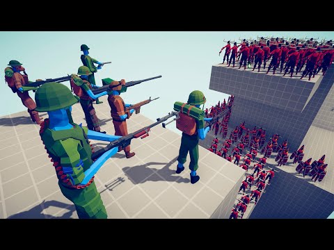 US ARMY SOLDIER vs 100x UNITS - Totally Accurate Battle Simulator TABS