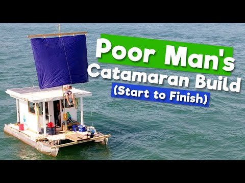 The ULTIMATE DIY Boat Build (A Solar Powered Pontoon Houseboat that Sails!)