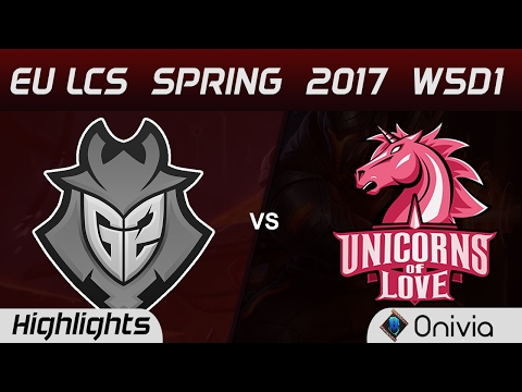 G2 vs UOL Highlights Game 1 EU LCS Spring 2017 W5D1 G2 Esports vs Unicorns of Love