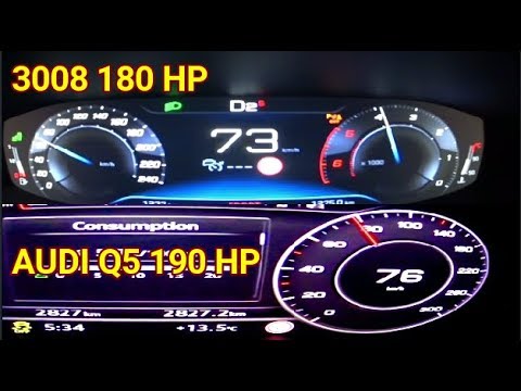 "Peugeot 3008 GT vs Audi Q5: Diesel Power Acceleration 0-200 km/h | Digital Marketing Insights