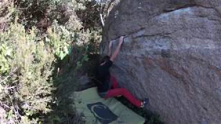 Video thumbnail of Venganza y triunfo, 6b (sit). Can Boquet