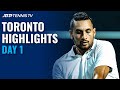 Kyrgios and Opelka's Heated Battle; Struff, Fognini Clash | Toronto 2021 Highlights Day 1
