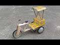 How To Make Matchbox Cycle Rickshaw At Home Diy Mini Electronic Rickshaw Toy