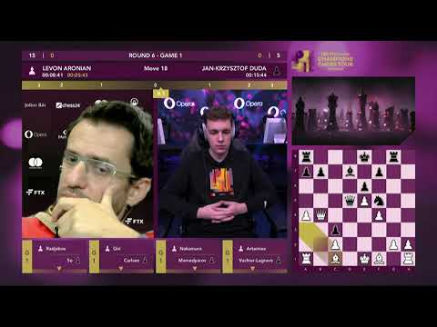 Levon Aronian Blunders A Basic Mate In 1 After Thinking For 5 Minutes Against Duda | CCT Round 6