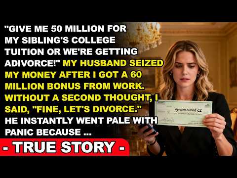After I Earned A $60M Bonus, My Husband Tried Taking It For His Family—Big Mistake