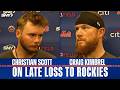 Christian Scott and Craig Kimbrel talk Mets’ late inning loss to Rockies