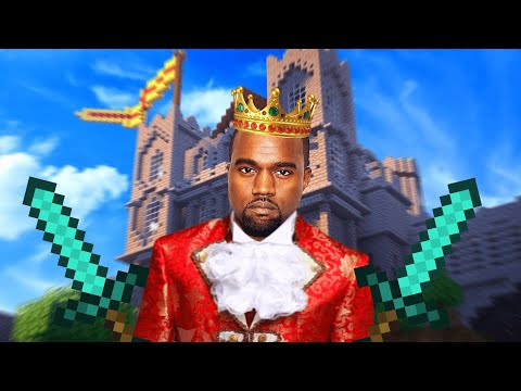 Kanye West - Fallen Kingdom (AI Cover) Minecraft Music Video