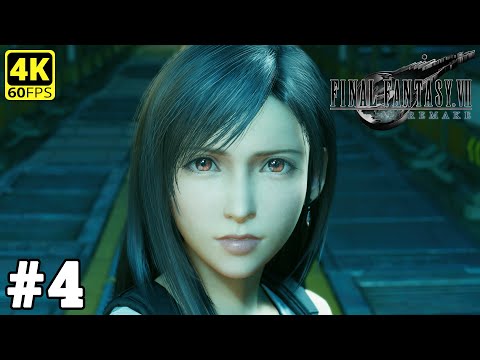 Final Fantasy 7 Remake - Part 4 (Hard Mode) Gameplay Walkthrough | 4K No Commentary
