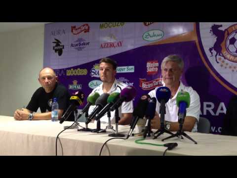 Pressekonferenz vor dem Spiel Qarabag vs Eintracht Frankfurt