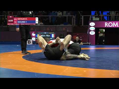 Qual. Men's GP No-Gi - +100 kg: E. RAFIGAEV (MDA) v. F. DIOUANE (FRA)
