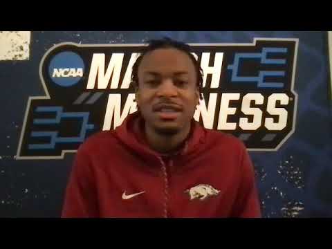 Moses Moody Previews Arkansas and Colgate - NCAA Presser 3-16-21