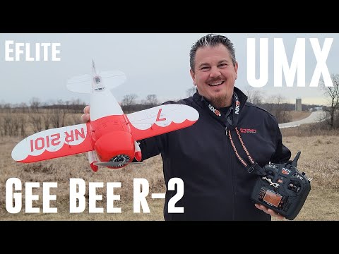 E-flite - Gee Bee R-2 - UMX - Maiden Flights + Unbox, Build, & Radio Setup