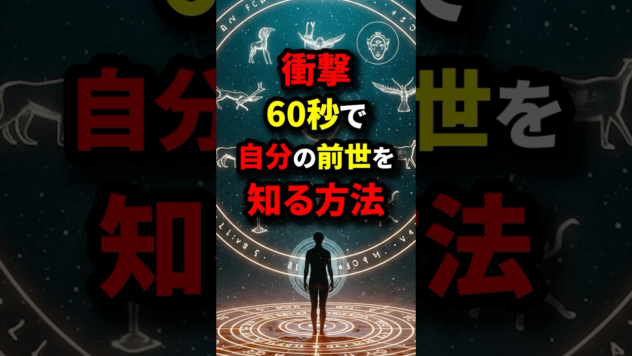 60秒で自分の前世を知る方法#shorts #雑学#都市伝説