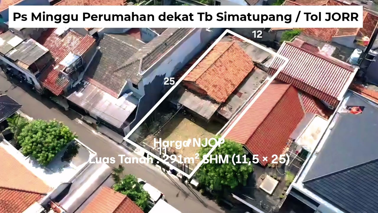 Perum Ps Minggu Luas 291M Dekat Tb Simatupang / Tol Jorr / Mal Aeon