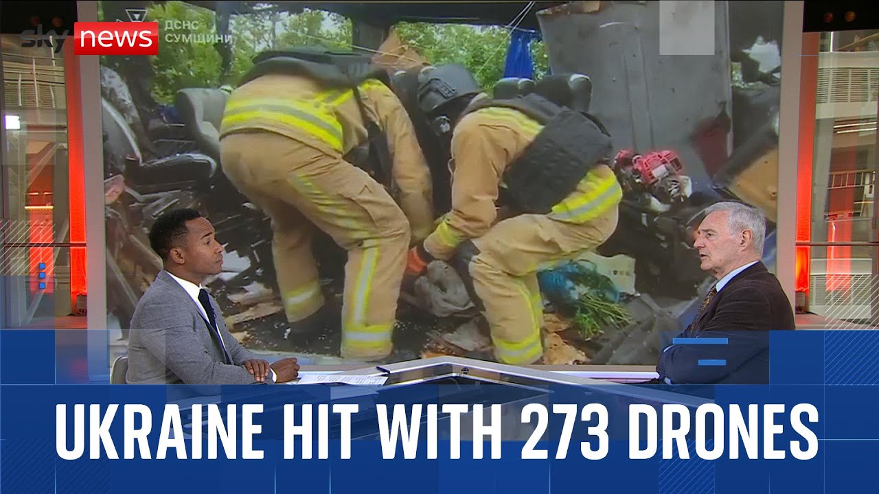 Russia launches largest drone attack of the war on Ukraine