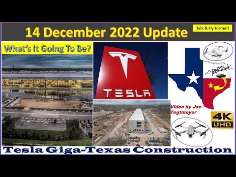 Dramatic Skies & see inside stamping 2! 14 December 2022 Giga Texas Construction Update (07:35AM)