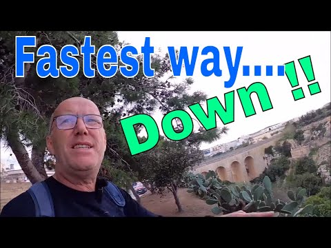Super Fast way Down to Mosta Valley !! Mosta, MALTA        #malta