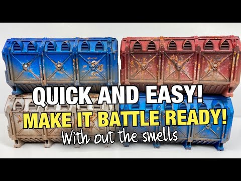 How to weather and rust efforts for terrain or miniature quick and easy!