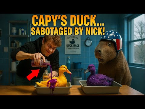 Capybara Faced Dirty Tricks from Nick in the Duck Race — But Karma Had Other Plans 🦆💥