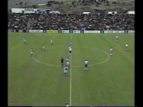 Faroes - Bosnia 2-2. Euro-2000 qualifiers. 2nd half. Missed penalty costed Faroese victory