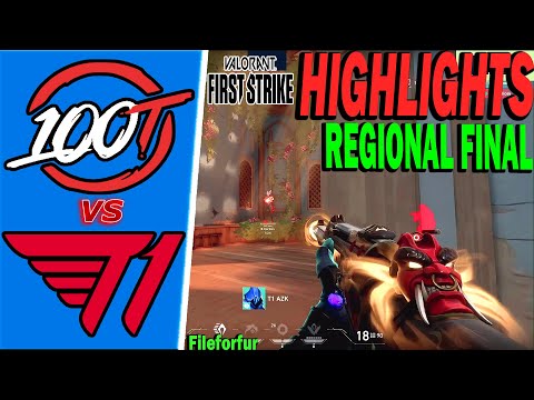 100T vs T1 | HIGHLIGHTS | QUARTER FINAL | First Strike NA Regional Final BO3