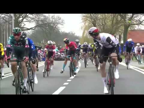 Huge crash at the 2023 Tour of Flanders