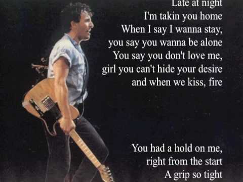 Bruce Springsteen - Fire - Lyrics